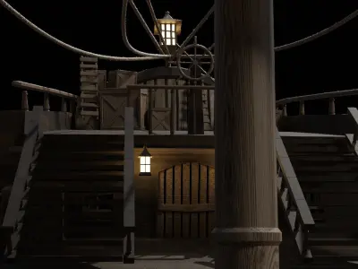 Pirate Ship Model 3D model