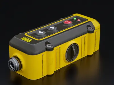 Factory Electrical Switch 9x19x6 Low-poly 3D model