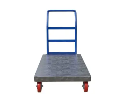 Steel Cart Photorealistic Low-poly 3D model