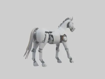 Robot version of a horse model 3D model
