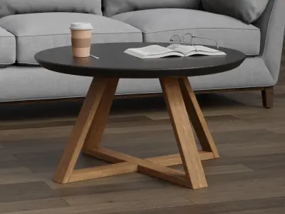 Coffee Table Free 3D model 8