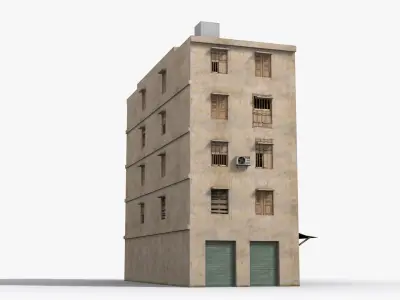 Arab Middle East Building x31 Low-poly 3D model