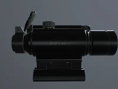 Dedal DK-9 Low-poly 3D model