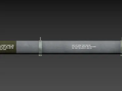 HVAR - High Velocity Aircraft Rocket 3D model