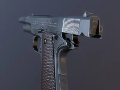 M1911A1 Low-poly 3D model