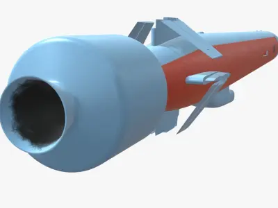 ZARB Pakistan Navy Anti-Ship Cruise Missile 3D model