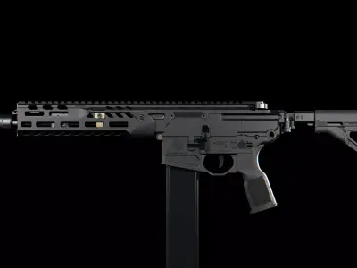 SIG Sauer CSAW MCX Spear LT Low-poly 3D model