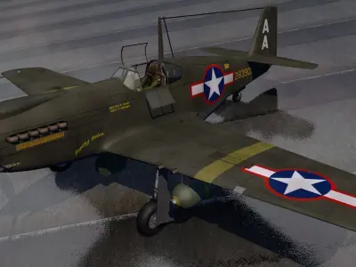 North American A-36 Apache 3D model