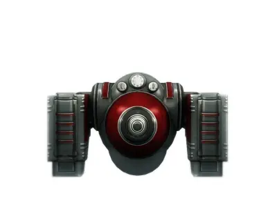 Drone 02 Sci-fi low poly Low-poly 3D model