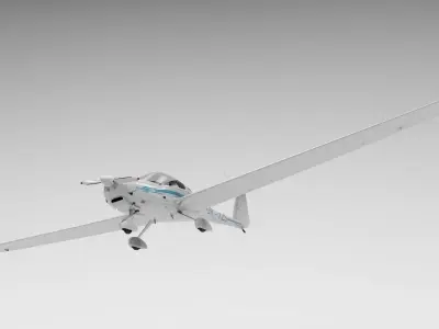 HK36 TC115 Diamond Airplane 3D model