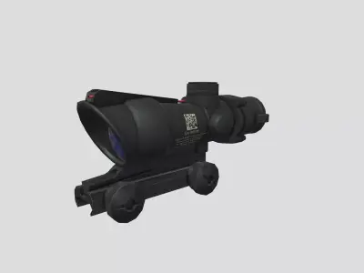 Trijicon ACOG 4x32 TA31F Scope Low-poly 3D model