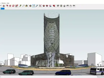 Sketchup Office building G8 3D model