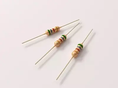 Resistor three resistors 3D model