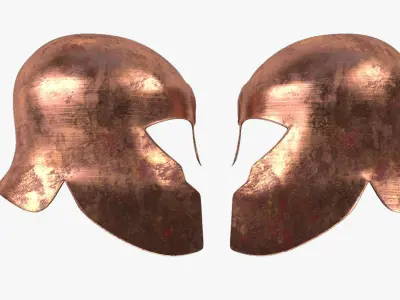  Achilles Helmet Model Realistic- Low Poly Low-poly 3D model