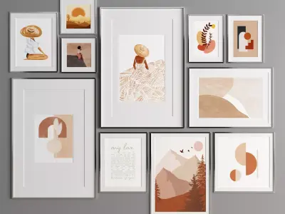 Art Frame 336 Low-poly 3D model