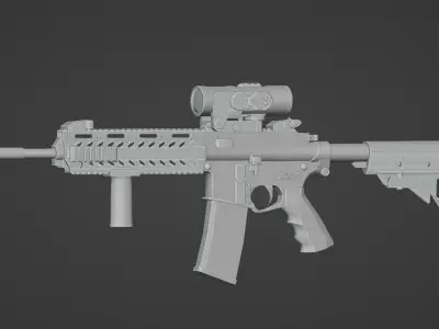 MPT-55 With Aselsan A950 Low-poly 3D model