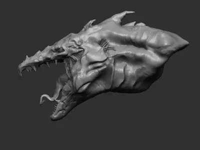 Dragon head 3D model 3D model
