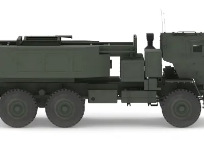 M142 High Mobility Artillery Rocket System HIMARS PBR Texture 3D model