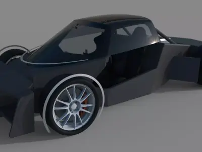 Supercar model for 500G contest II Free 3D model