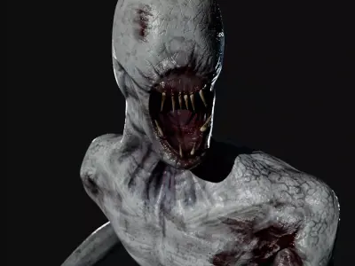 Humanoid Monster  Low-poly 3D model