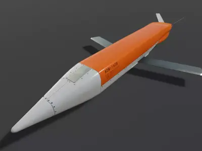 Low-poly 3D model of ADM-160 MALD Low-poly 3D model