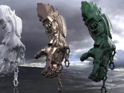 Nano Military gaunlet 3D model