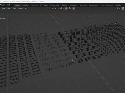 Frame Collection Low-poly 3D model