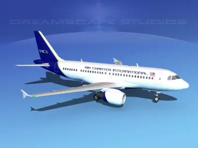 Airbus A319 Air Charter Intl 3D model