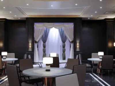 LUXURY RESTAURANT FULL 3D SCENE Free 3D model