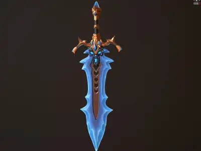 Ice Sword 3D model purchase