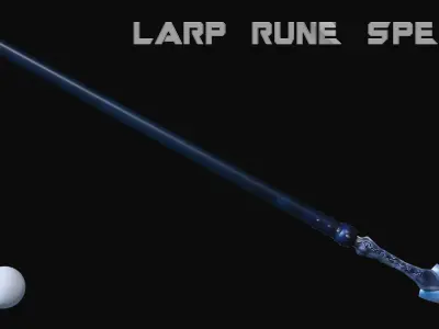 LARP Rune Spear Low-poly 3D model
