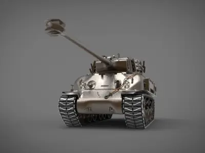 M50 sherman Tank 3D model