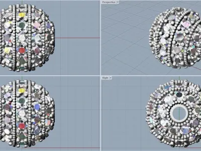 Fireball Charm 3D model