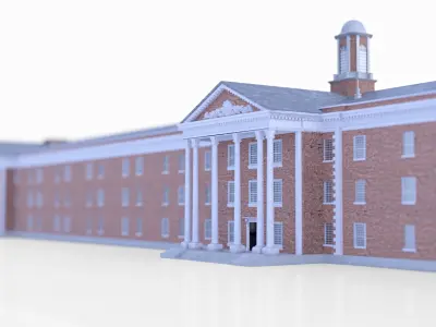 Central State Asylum Milledgeville 3D model