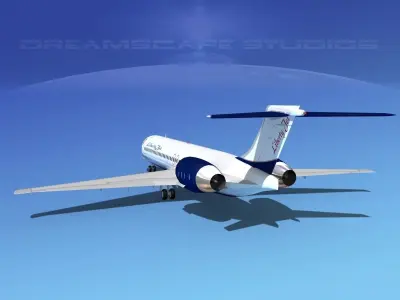 McDonnell Douglas MD-87 Liberty Jet 3D model