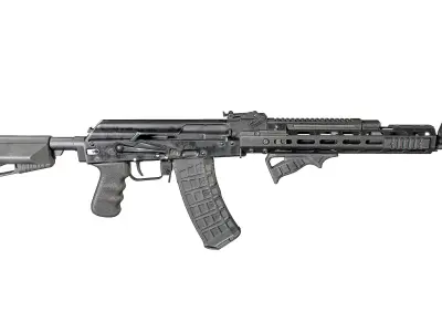 AK-74M Custom v1 Low-poly 3D model