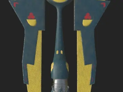 Nave espacial  Low-poly 3D model