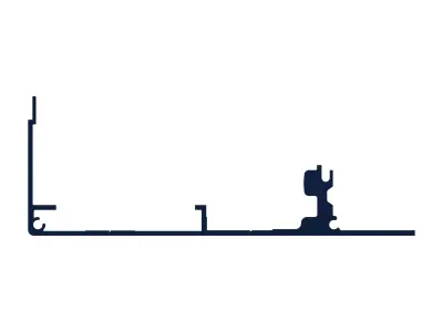 Extruded Aluminium Profile Enclosures Set for Shopfront Low-poly 3D model