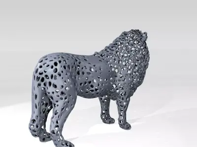 Lion Voronoi 3D model