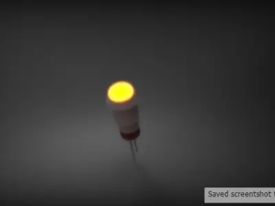 LED Panel Mount Indicator Free 3D model