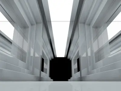 Sci Fi Room Low-poly 3D model 43