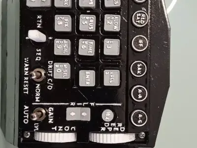 F-16 ICP for PC simulations with electronics parts fitted 3D print model