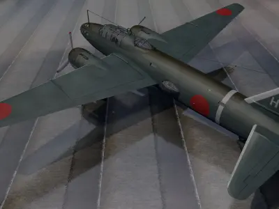 Mitsubishi G4M1 Betty 3D model