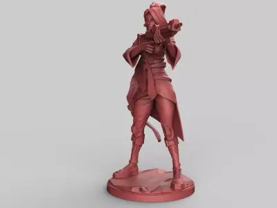 Pulse Shogun Tactical Ronin Pin Up 3D Figure STL 3D print model
