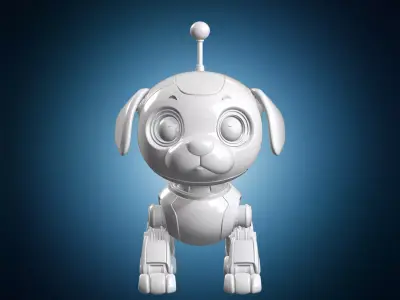 Cute Robot Dog 3D print model