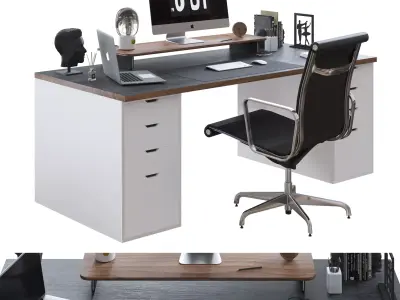 Office Furniture - Set 2 3D model