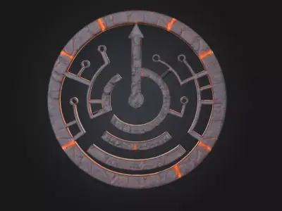 Circuit of Eternity Low-poly 3D model