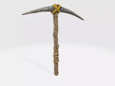 primitive pickaxe 3D model