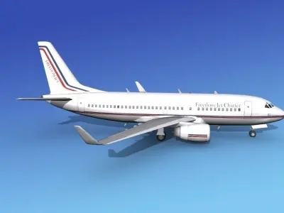 Boeing 737-700ER Freedom Charter 3D model