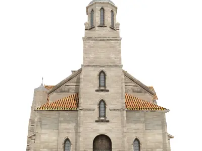 Church Building 169 Low-poly 3D model